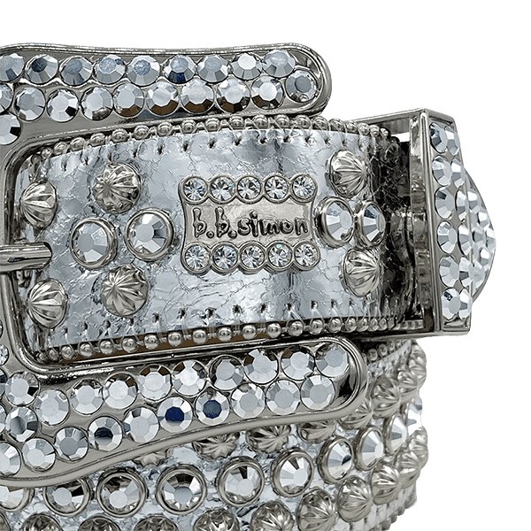 BBSIMON BELTS WITH ITALIAN LEATHER AND SWAROVSKI CRYSTAL MADE IN USA