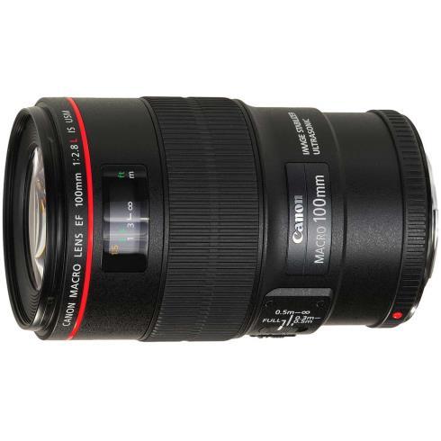 CANON EF 100MM F/2.8 L IS USM MACRO + ET-73 ZONNEKAP