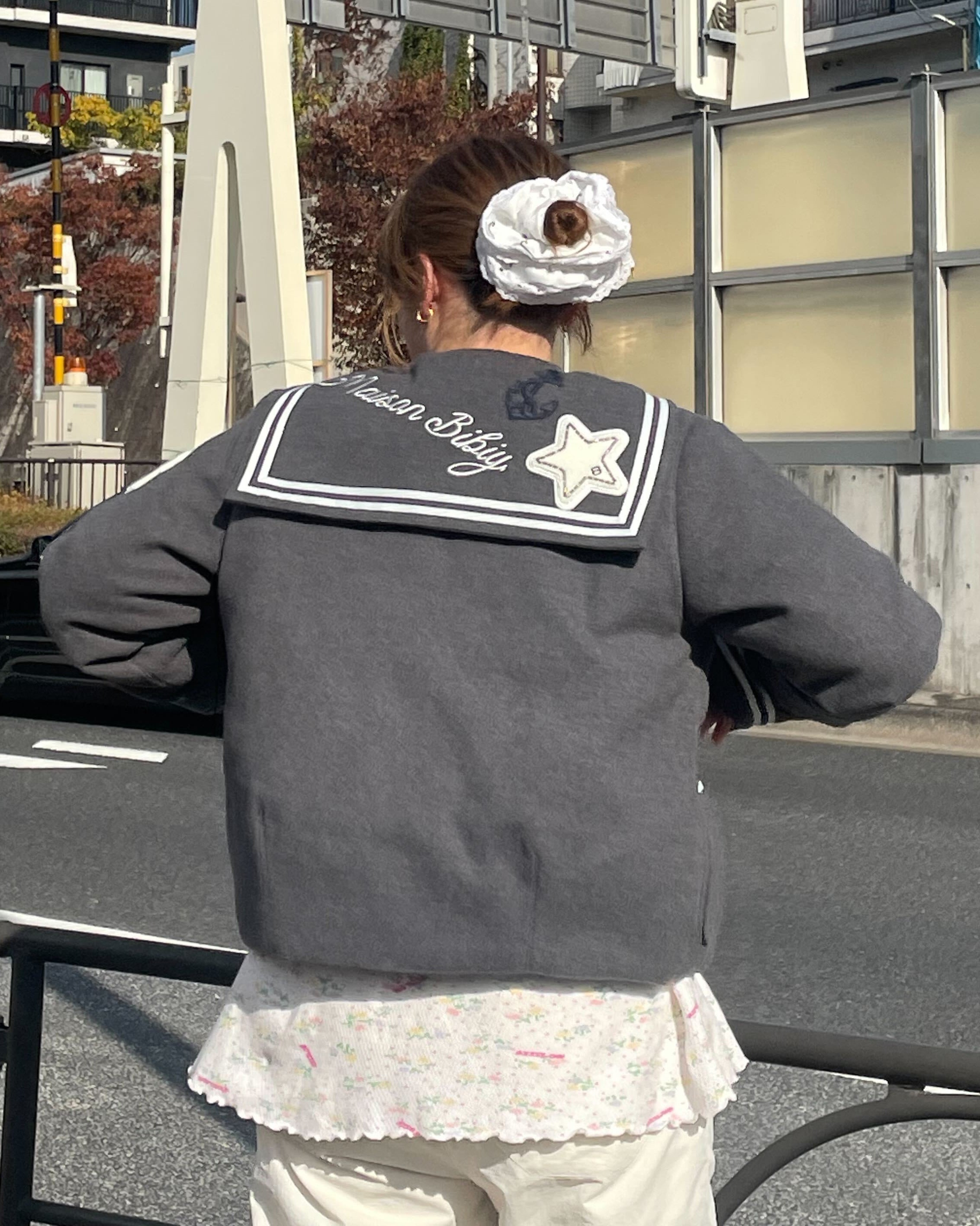 BIBIY. MADE | CHARLENE SAILOR JACKET GRAY｜Bibiy.