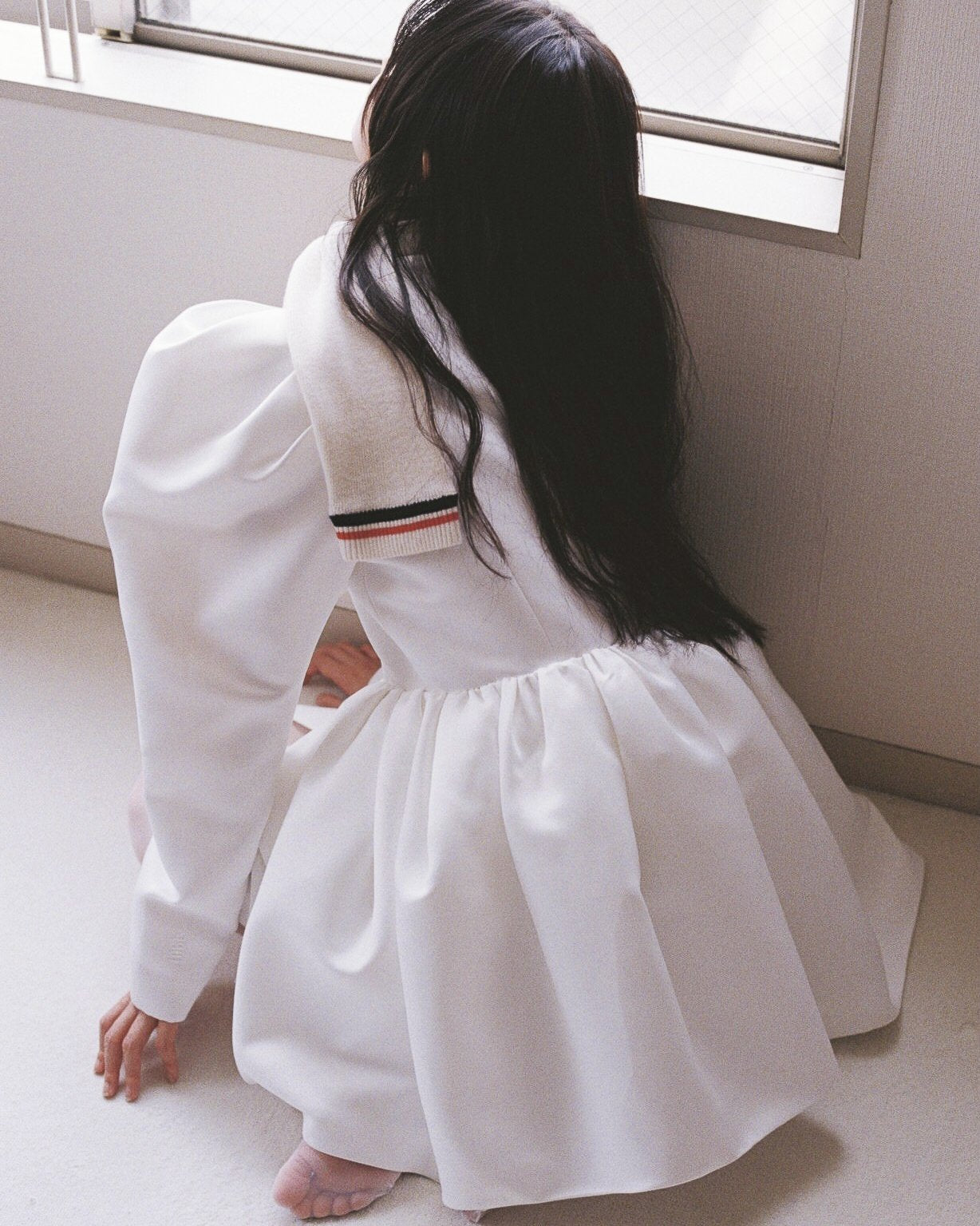 BIBIY. MADE | DOROTHY PUFF DRESS WHITE｜Bibiy.
