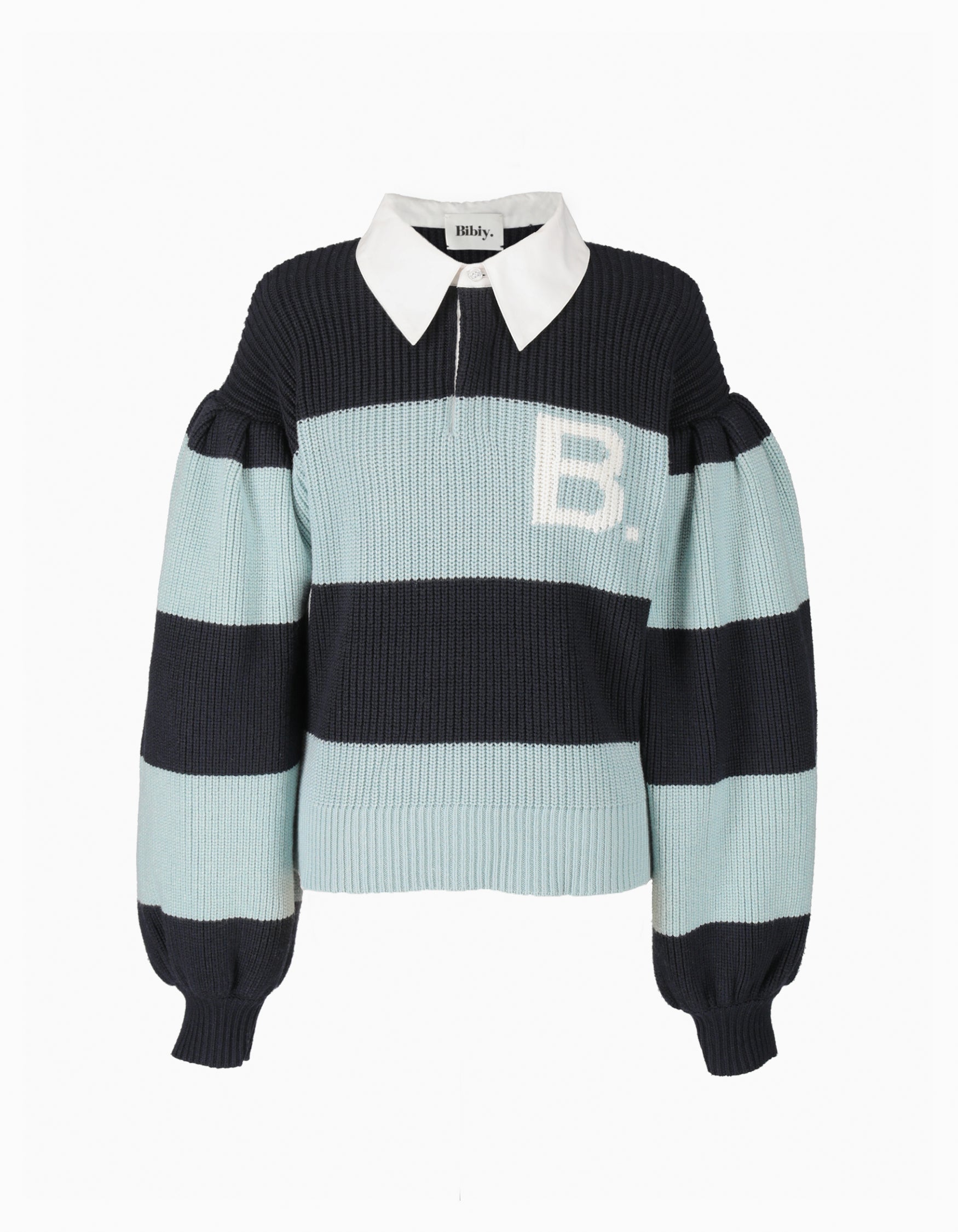 BIBIY. MADE | B. POLO KNIT BLUE｜Bibiy.