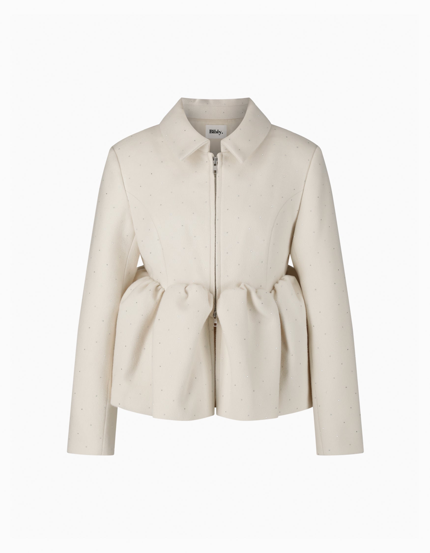 BIBIY. MADE | BIANCA SPARKLE JACKET IVORY｜Bibiy.