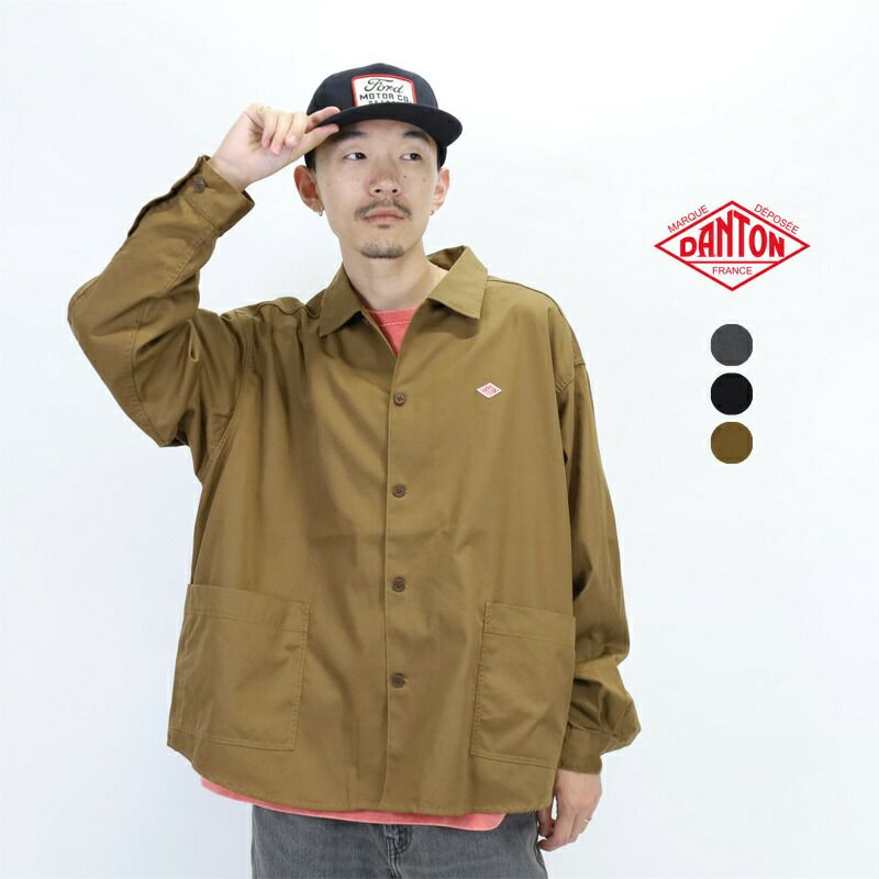 ダントン DANTON/カバーオール/T/Cツイル シャツジャケット DT-B0396