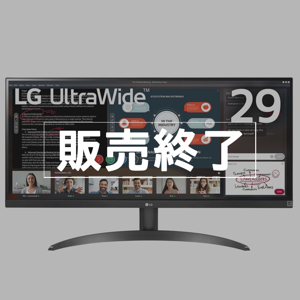 販売終了】LG 液晶ディスプレイ 29型 IPSウルトラワイド画面 29WP500-B