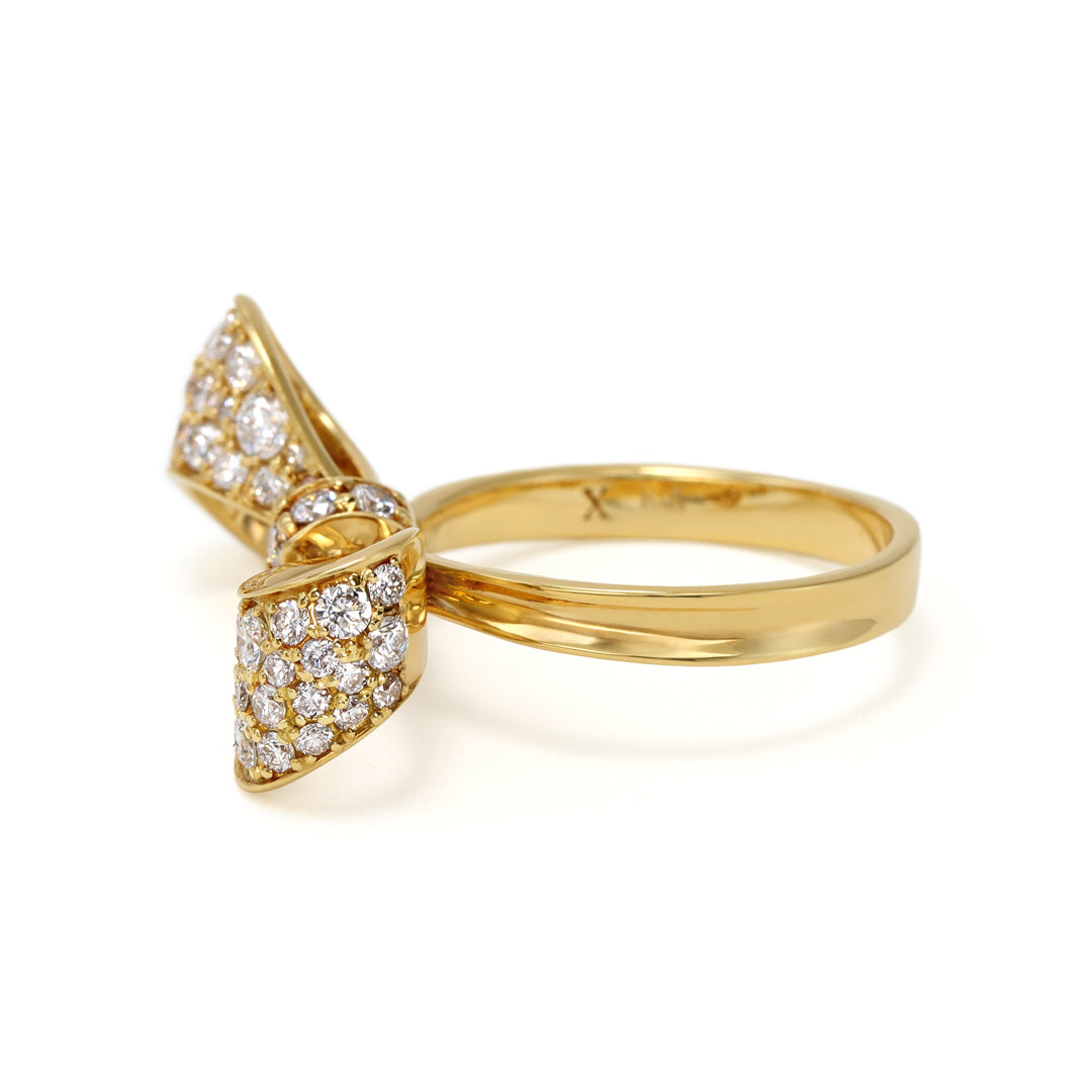 ビズー公式】ダイヤモンド SIクラス K18 プラチナリング リュバン