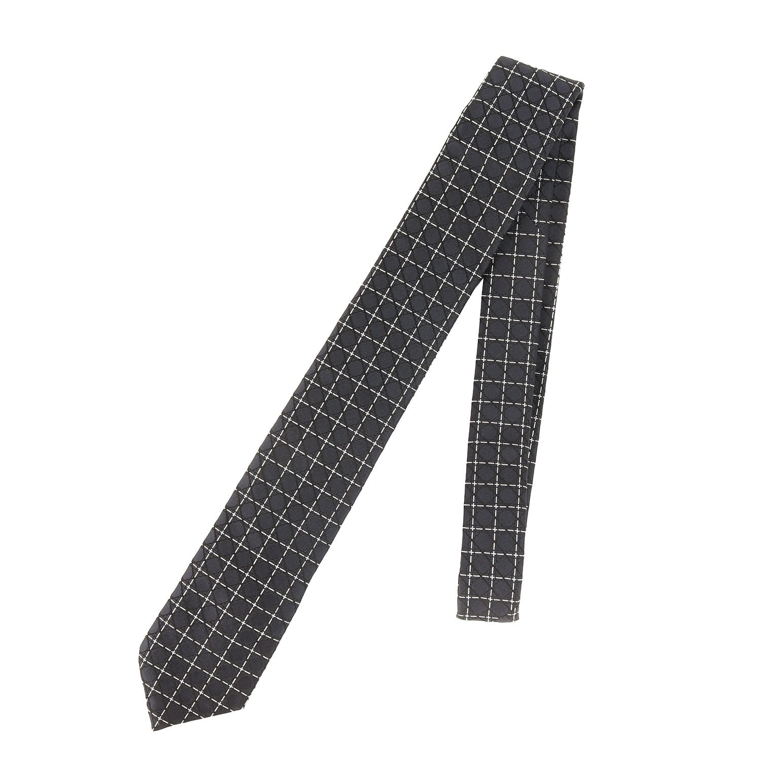 23SS チェック バイアス シルク ネクタイ / イタリア製 31C1047B0771