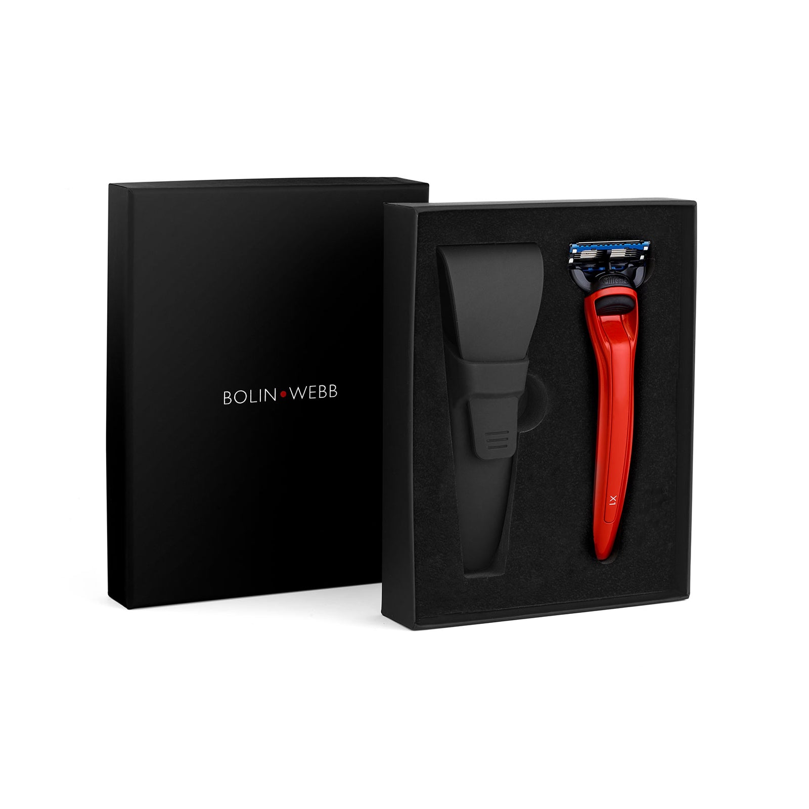 Red X1 Cooper Razor & Travel Case | Gillette Fusion5 Red Shaving Kit
