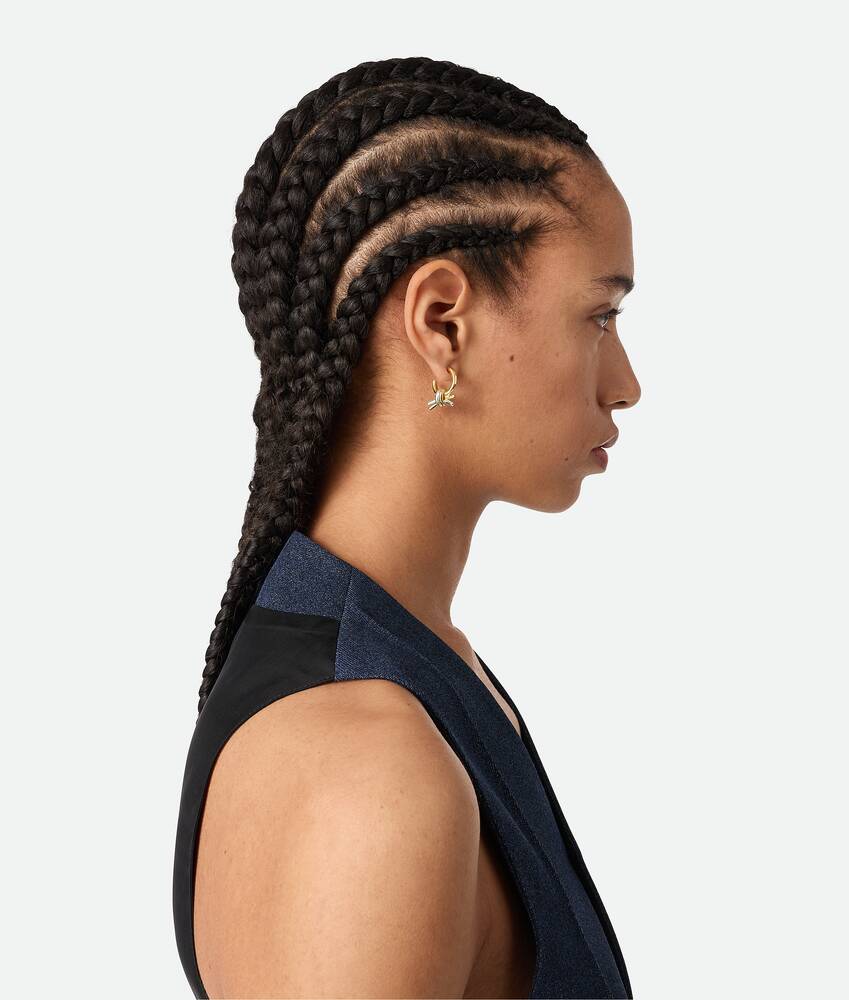 ノット ピアス のために ウィメンズ で シルバー/イエローゴールド