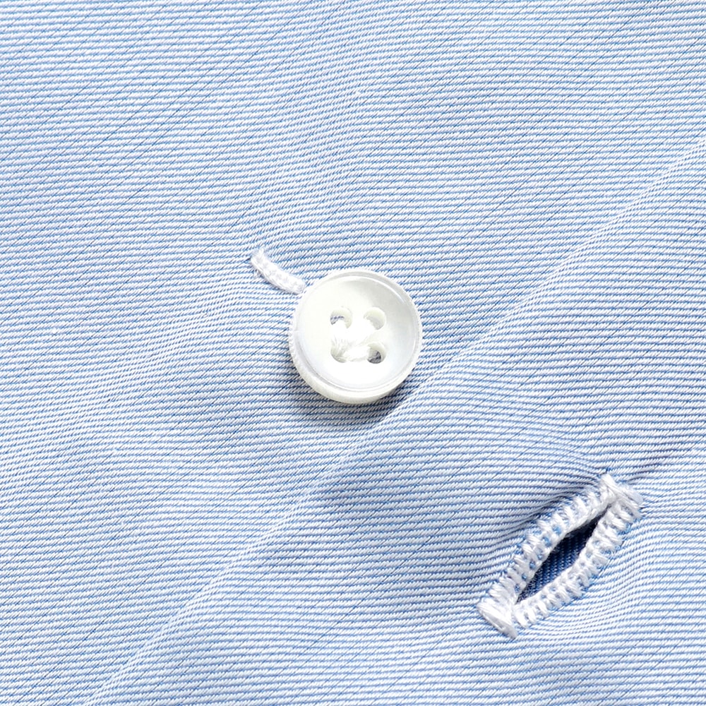 コットンツイル無地セミワイドカラーシャツ／LUCIANO（PS30051