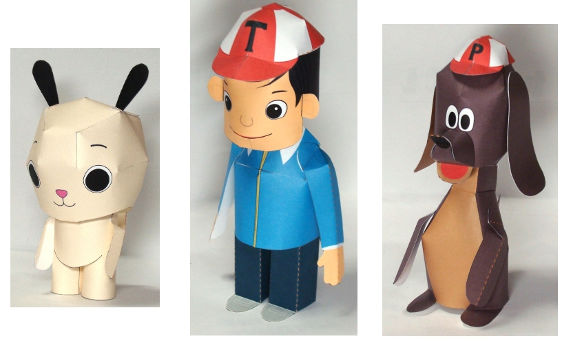 はたらくおじさん」ペーパークラフトもらえます | パッケージクラフト