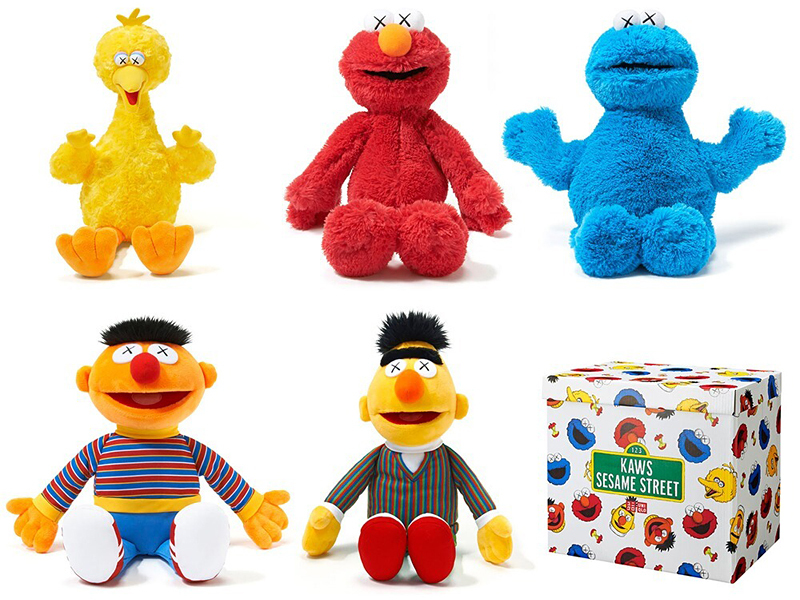 12月19日再販 カウズ × セサミストリート トイ ぬいぐるみ