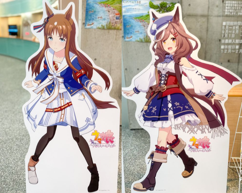 ウマ娘 プリティーダービー』北海道日高管内7町に設置された等身大