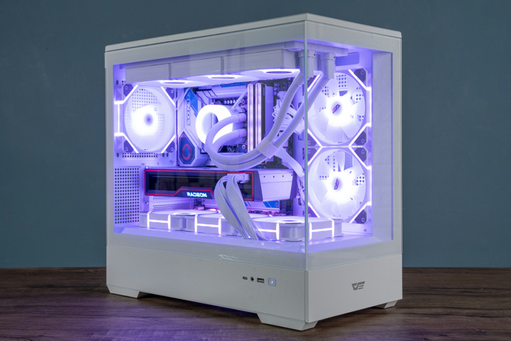 darkFlash、自身初となるシームレスな2面ガラスパネルのMicroATX PC