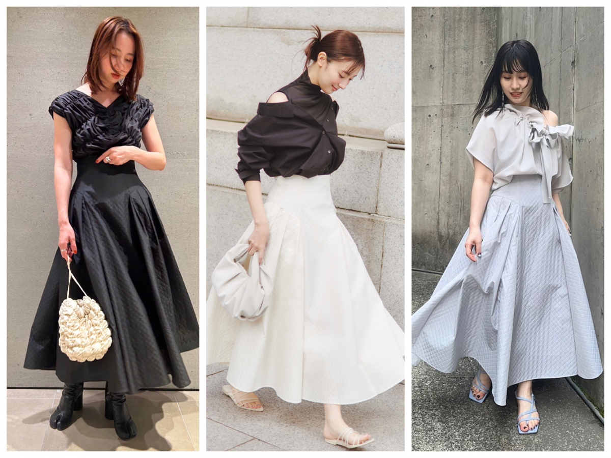 新作！ダイヤキルティングジャガードフレアスカート | FRAY I.D