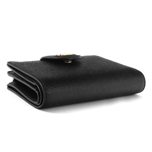 Brandol / COACH コーチ 二つ折り財布 シンプル レザー ブラック 6390