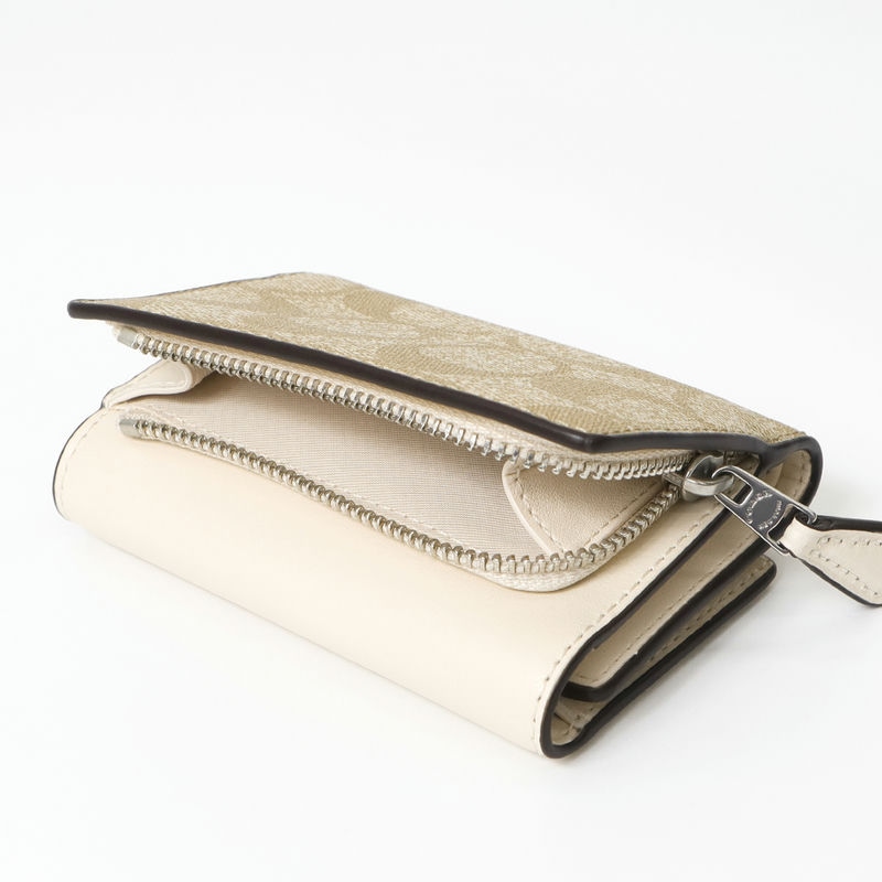 Brandol / COACH コーチ 三つ折り財布 シグネチャー キャンバス