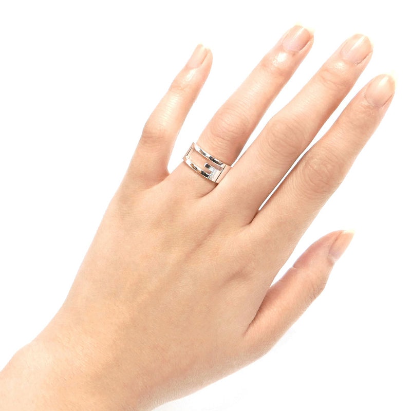 Brandol / GUCCI グッチ リング ブランデッド Gリング シルバー 15号