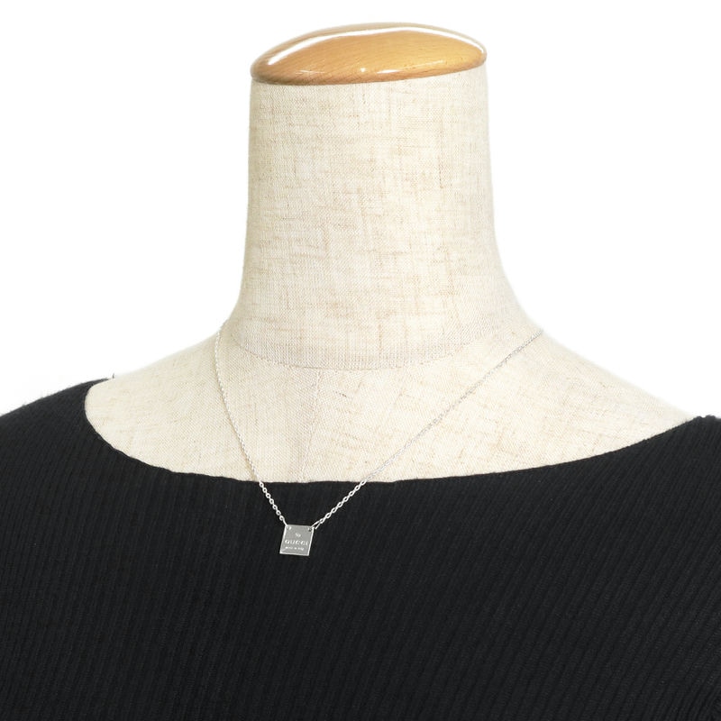 Brandol / GUCCI グッチ ネックレス スクエア プレート ペンダント