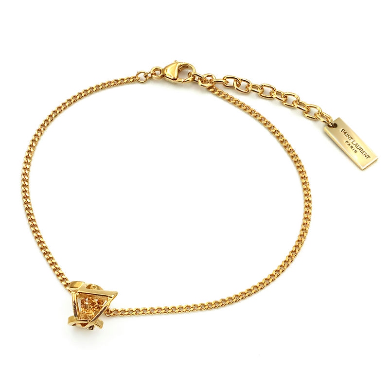 saint lauren paris ブレスレット YSL ゴールド ロゴ Brandol ⁄ SAINT