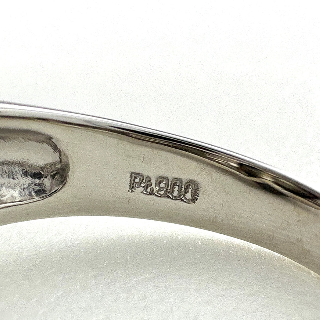 パール デザインリング リング 11号 Pt900 パール ダイヤモンド