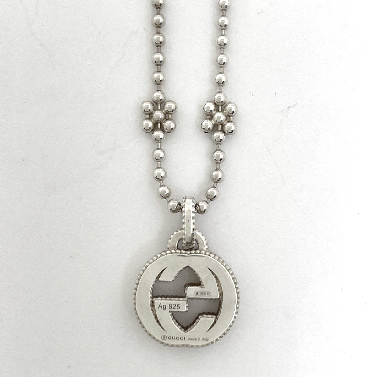 グッチ インターロッキングG ネックレス シルバー925 レディース