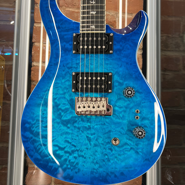Paul Reed Smith SE Custom 24-08 Quilt Top Lake Blue