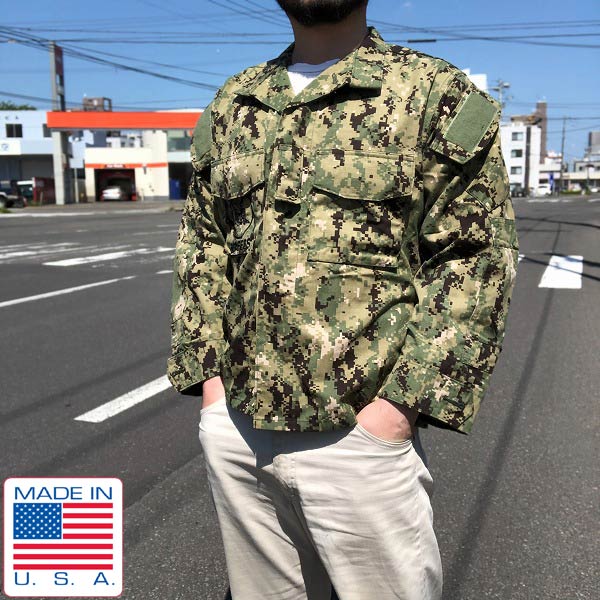 美品 実物 米軍 USN NWU TYPE3 デジカモ ジャケット S-XS US NAVY