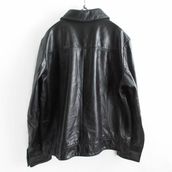 バナナリパブリック Tバック レザージャケット 黒 M ブラック 00s 革
