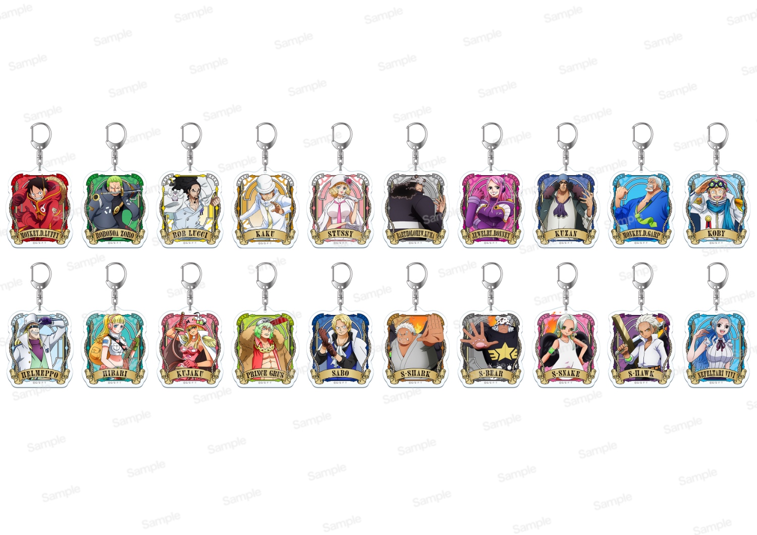 ワンピース アルティメットクルー第 9 弾 アクリルキーホルダー ルフィ