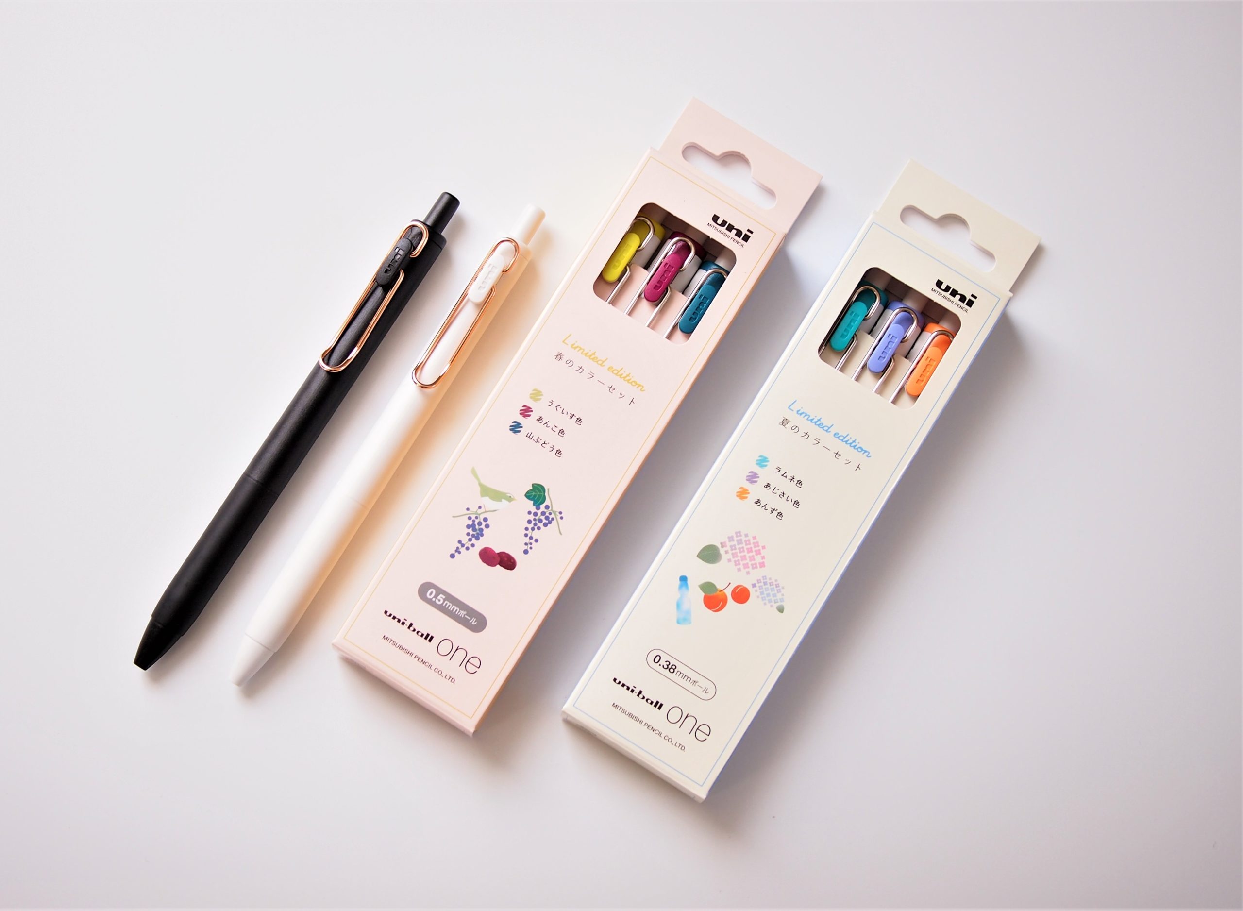 ユニボールワン」2021春夏限定色とローズゴールドクリップをレビュー