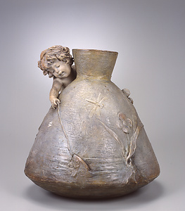 波に鳥文花瓶 文化遺産オンライン