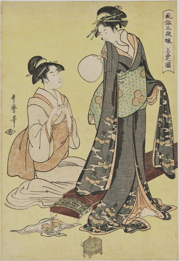 風俗三段娘・上品之圖 文化遺産オンライン