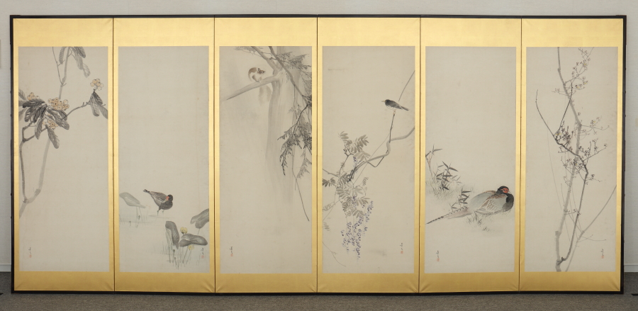 四季花鳥図 文化遺産オンライン