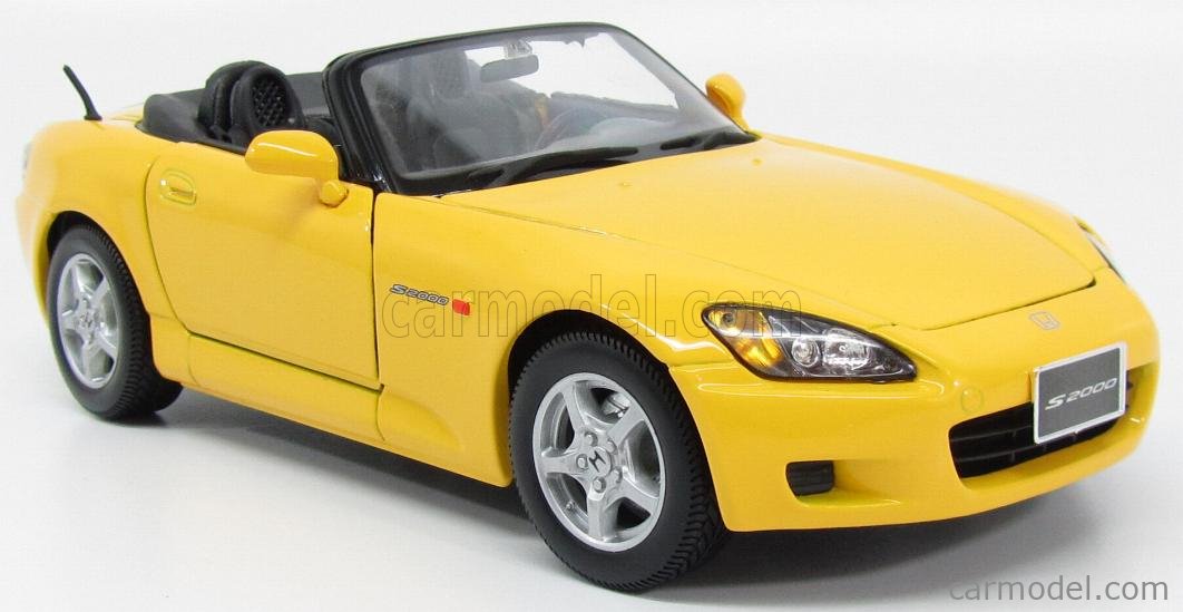MAISTO 31879Y Scale 1/18 | HONDA S2000 SPIDER 1998 YELLOW