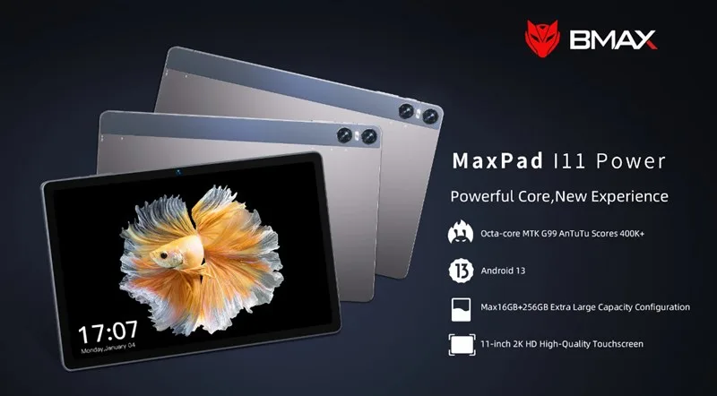 BMAXからもHelio G99搭載タブレット「BMAX MaxPad i11 Power」発売