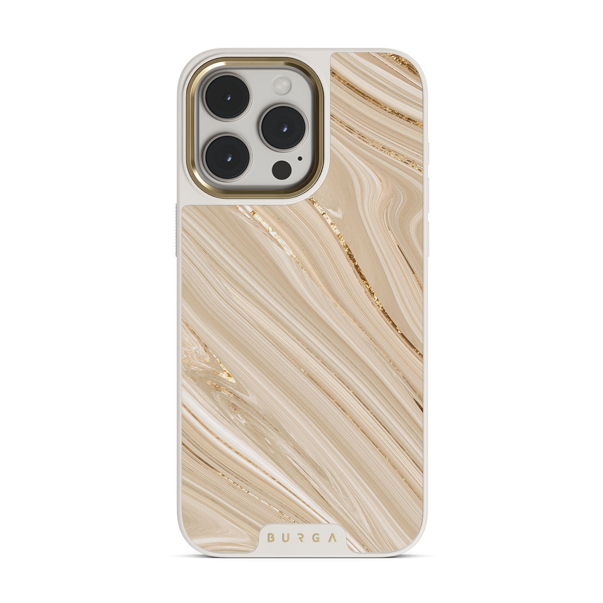 Full Glam - Beige iPhone 15 Pro Case | BURGA