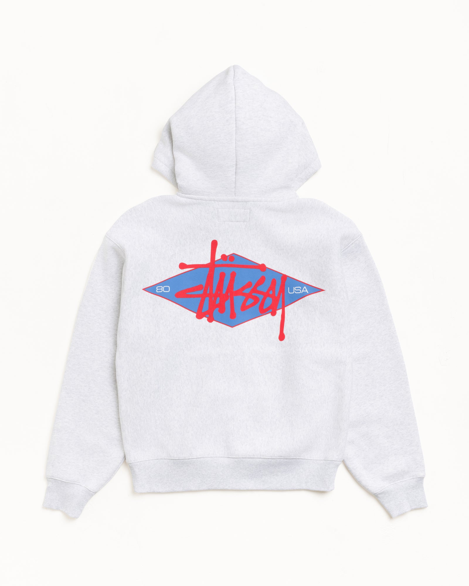 Basic Diamond Zip Hoodie – Ash Heather | Sweats | Stüssy Canada