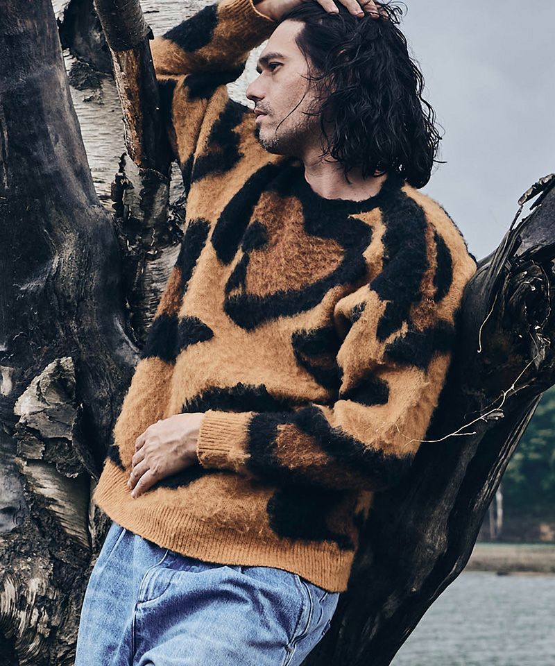 60%OFF【glamb(グラム)】Big Leopard Knit ビッグレオパードニット