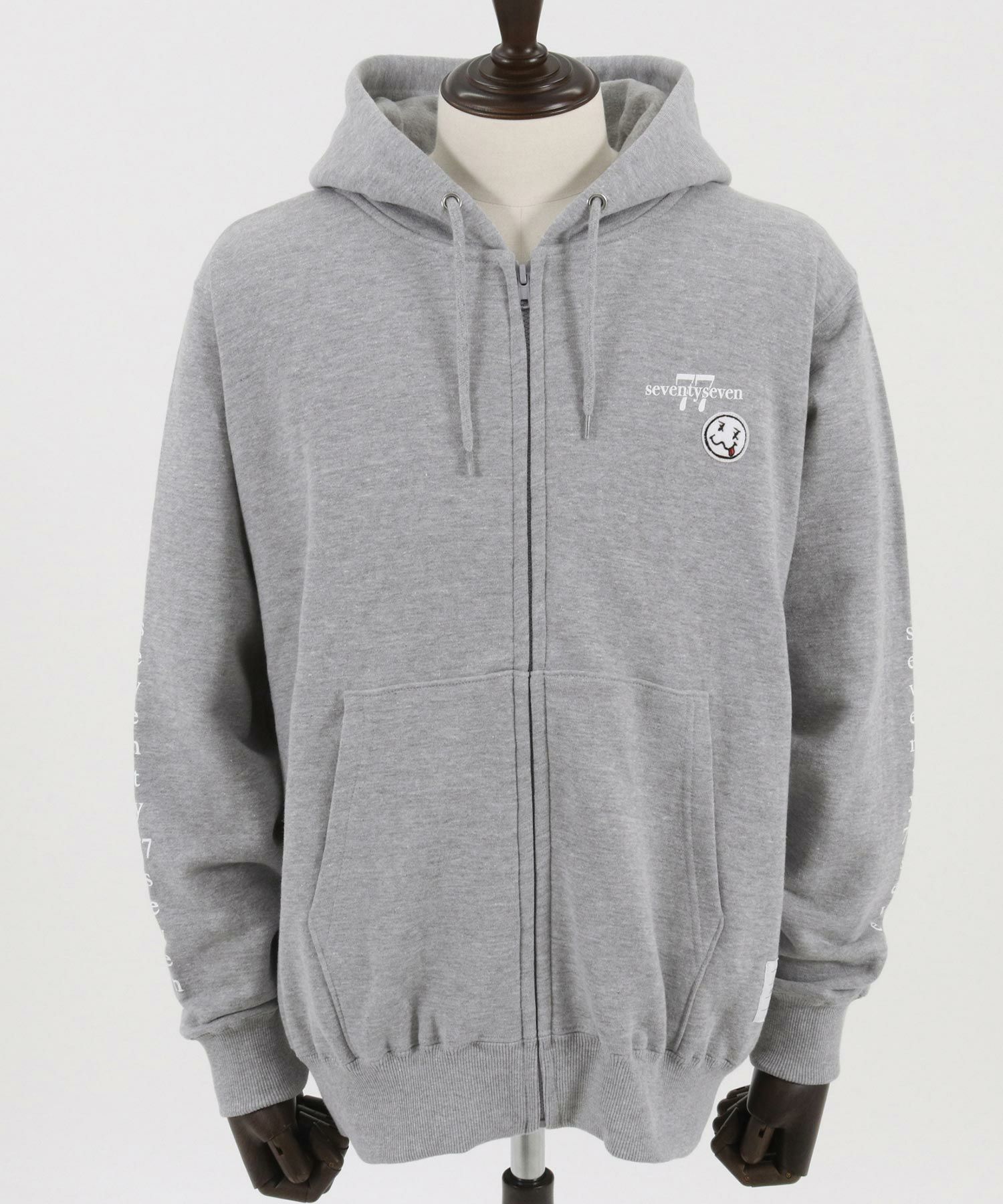 50%OFF【seventy seven(セブンティセブン)】 middle onz zip up sweat