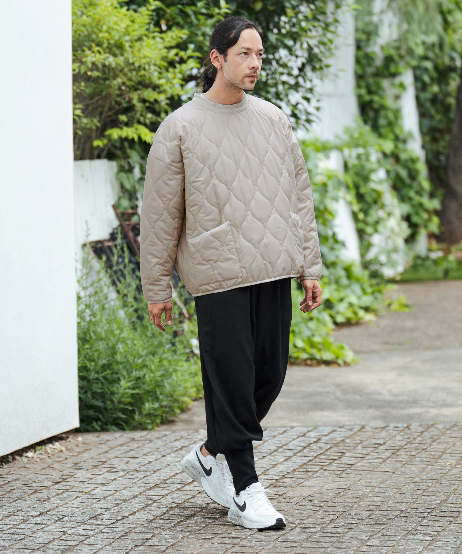 30%OFF【CAMBIO(カンビオ)】オニオンキルトパイピングルーズシルエット