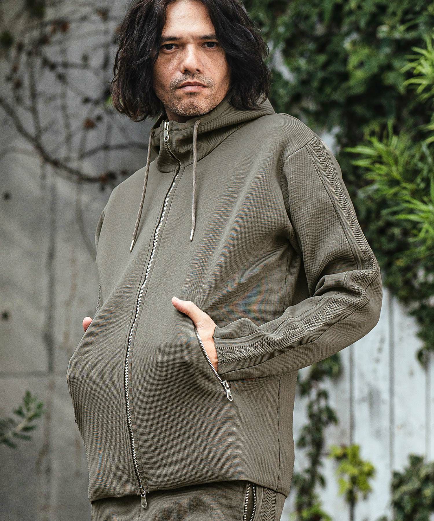 50%OFF【CAMBIO(カンビオ)】ミラノリブZIPパーカー | CAMBIO カンビオ