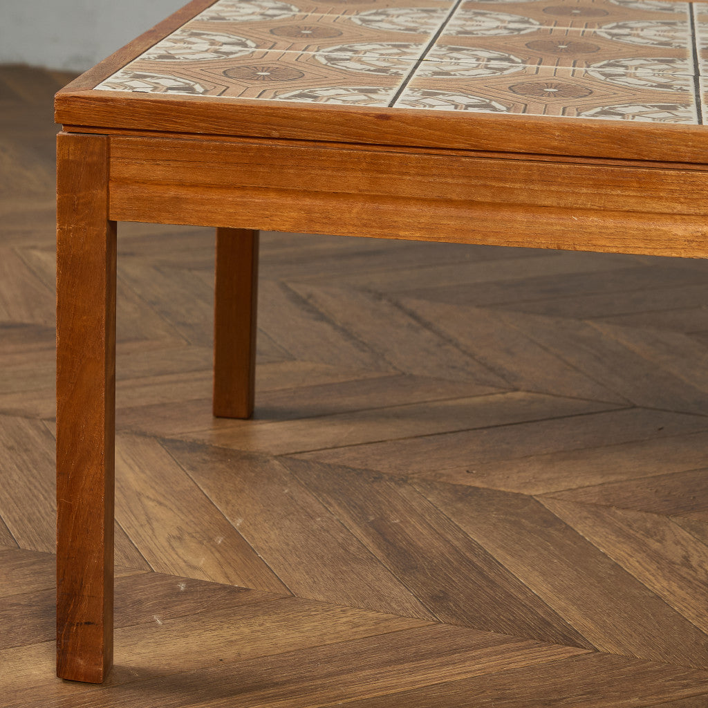 イギリス ヴィンテージ タイルトップ コーヒーテーブル センター