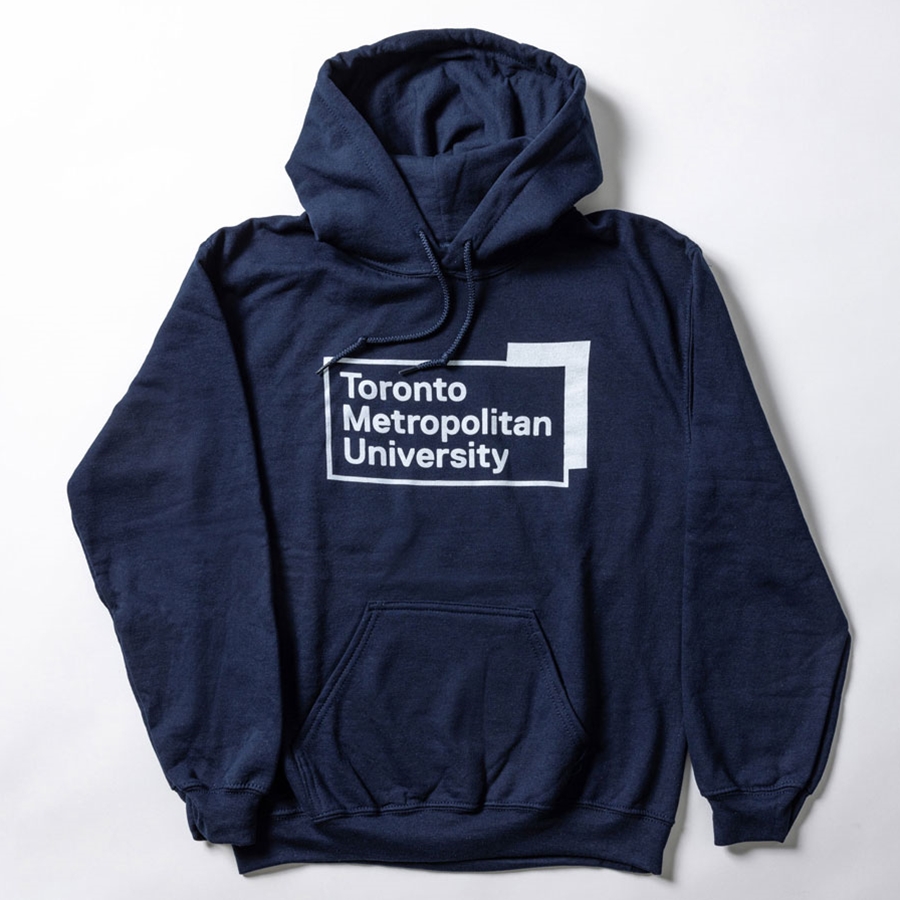 Toronto Metropolitan University Campus Store - Navy Hoodie with