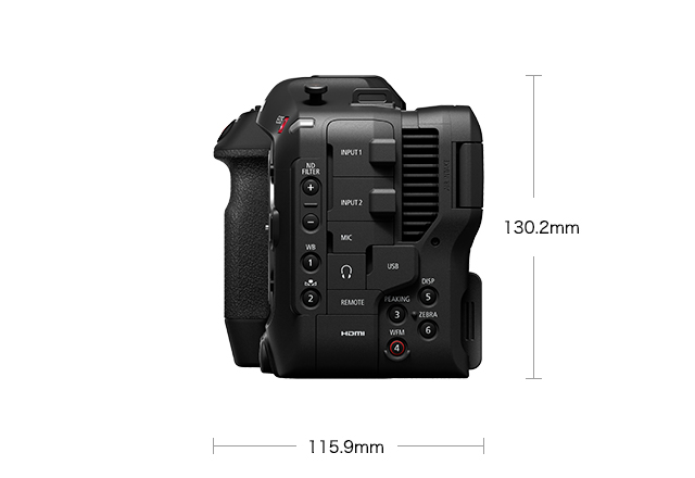 外観 EOS C70：映画製作機器 CINEMA EOS SYSTEM｜法人｜キヤノンMJグループ