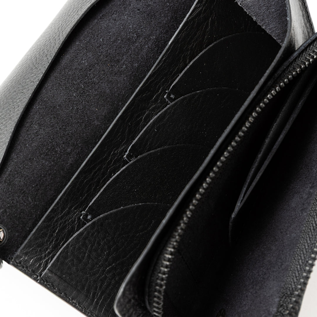 BLACK STUDS LEATHER LONG WALLET＜EXCLUSIVE＞ – CALEE ONLINE STORE