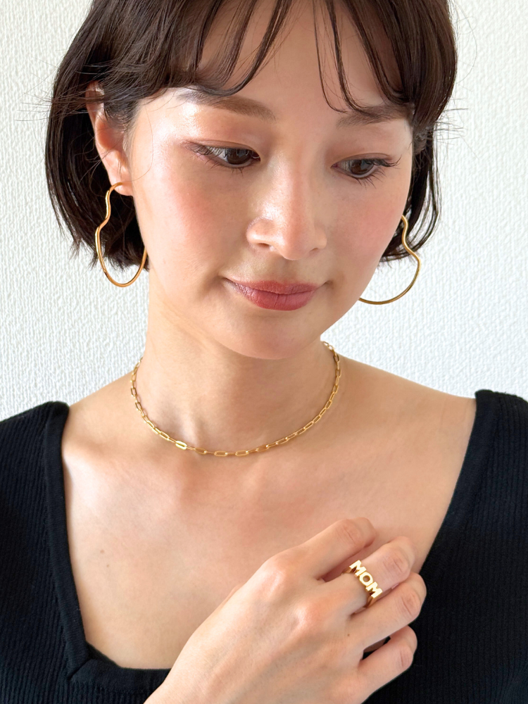 MARIA BLACK マリアブラック Copenhagen 50 Hoop Gold フープピアス 両