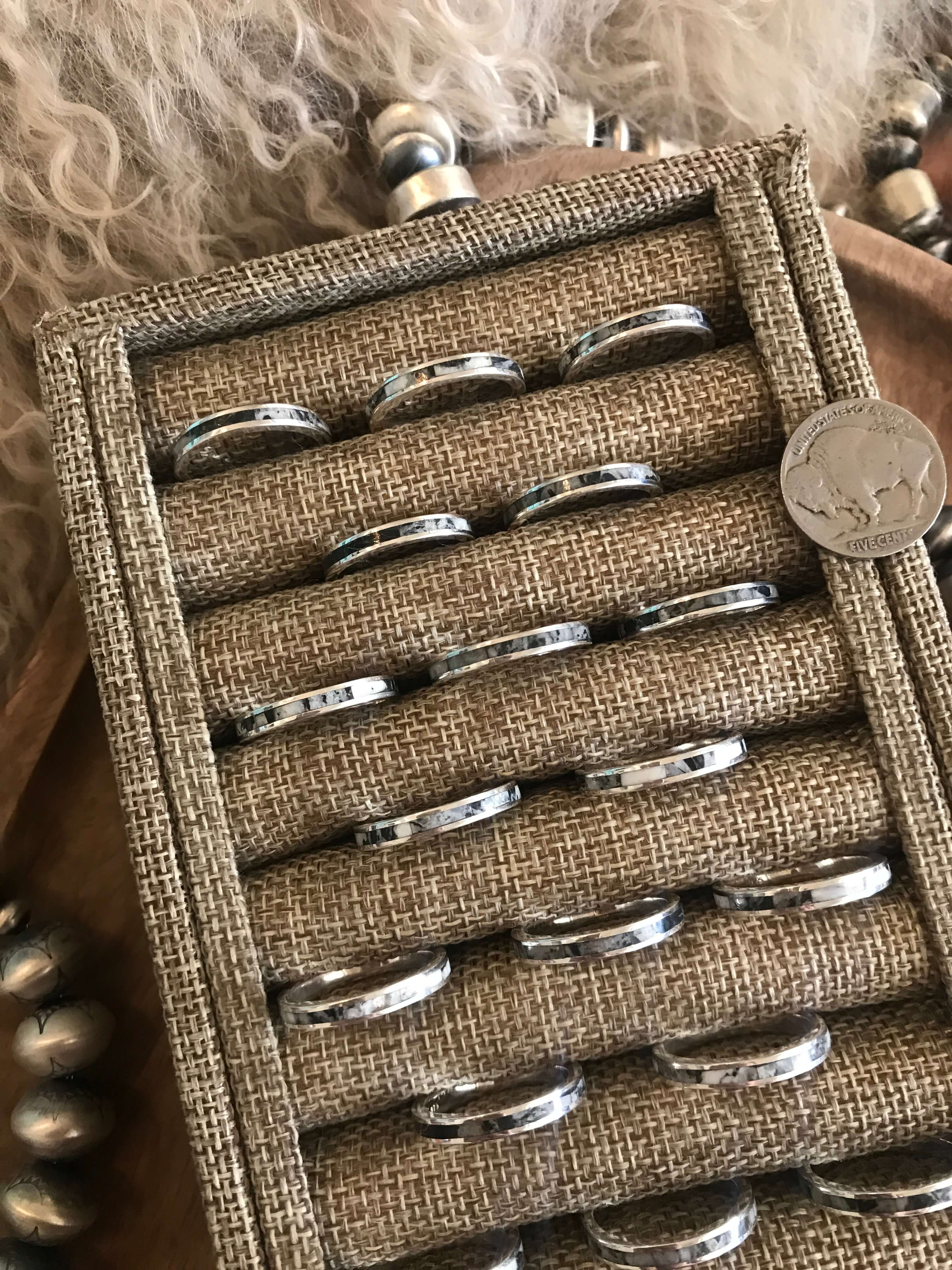 The White Buffalo Inlay Band – Calli Co. Silver