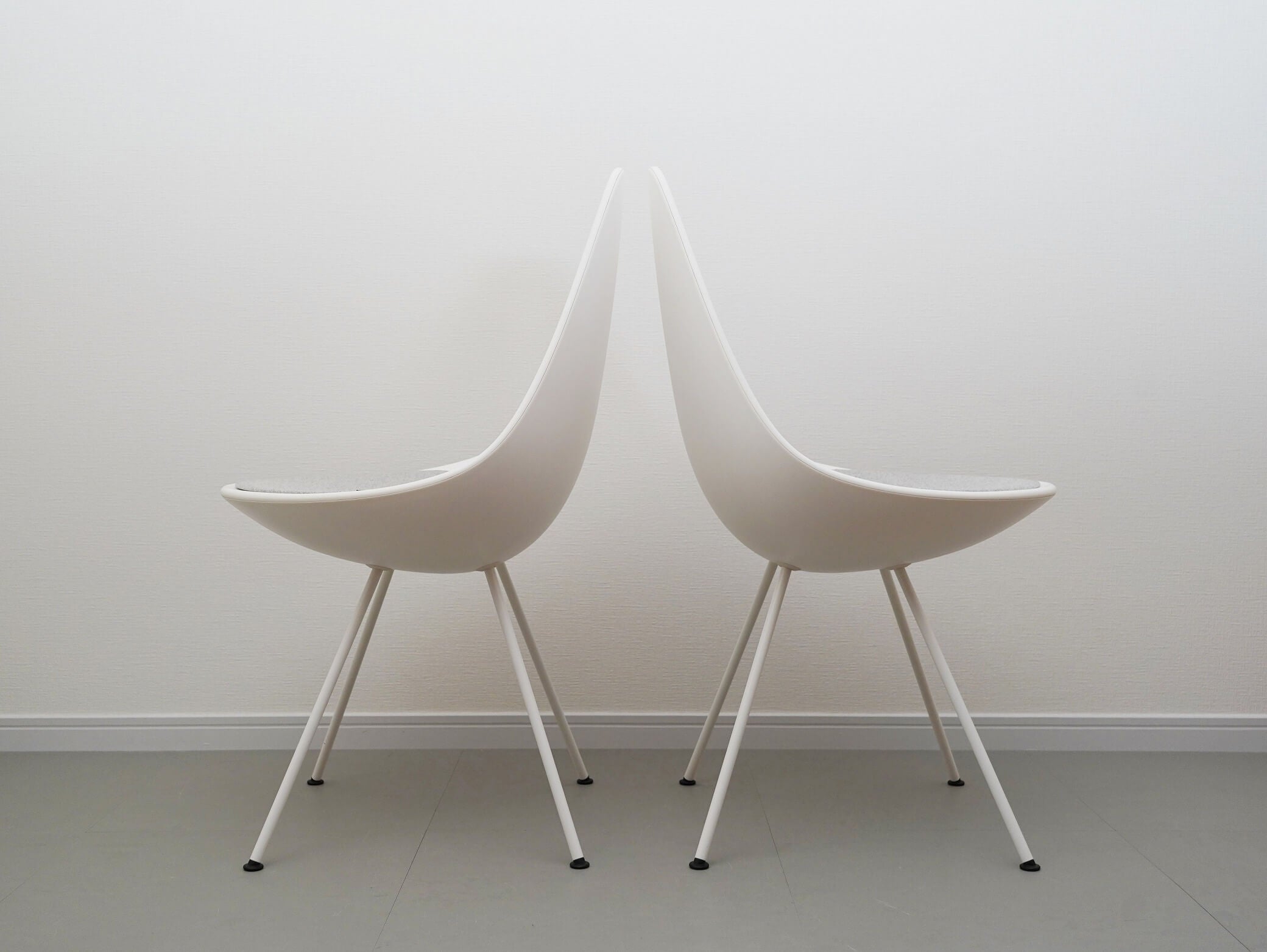 ドロップチェア 専用クッション付 ホワイト 白 フリッツ・ハンセン