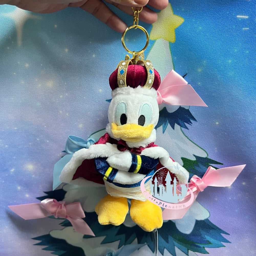 HKDL - Donald Plush Keychain, DONALD THE KING BIRTHDAY【Ready