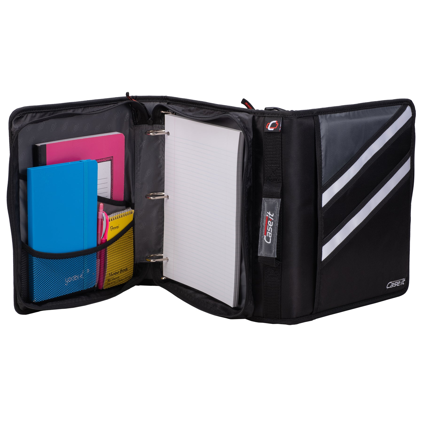 The Z Zipper Binder – Durable School Binder with Strap – Case It, Inc.